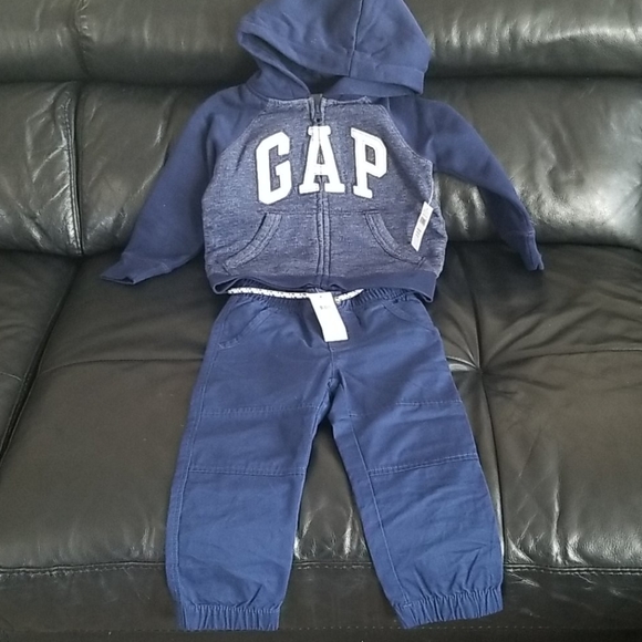 Gap 2Y zip up hoody jacket and spring pants - Picture 1 of 4